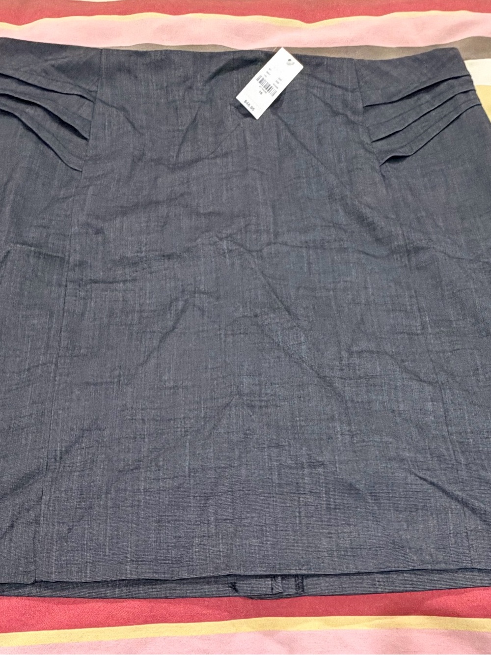 New York & Company Slate Gray Midi Skirt